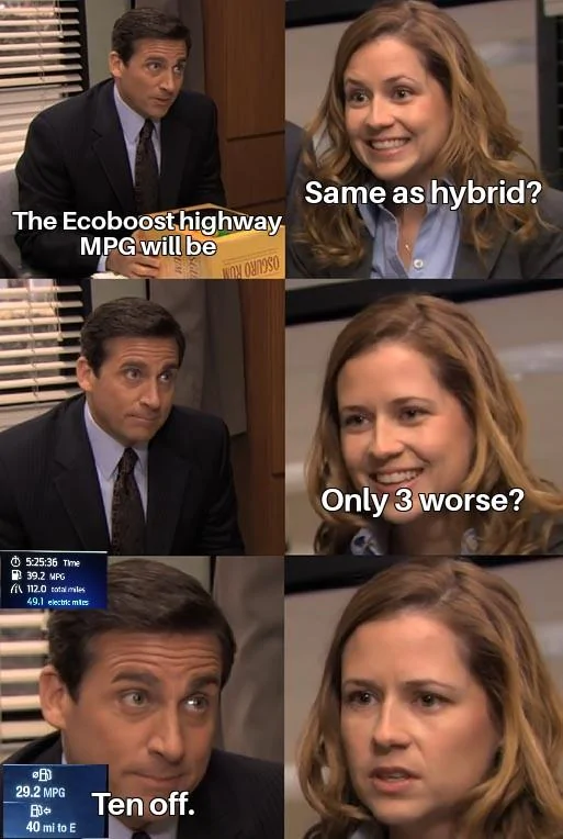 Ford Maverick Maverick Memes -  fun diversion while we wait [ ** NO POLITICS ** ] Michael Scott Telling Pam Something Disappointing 14122021033155