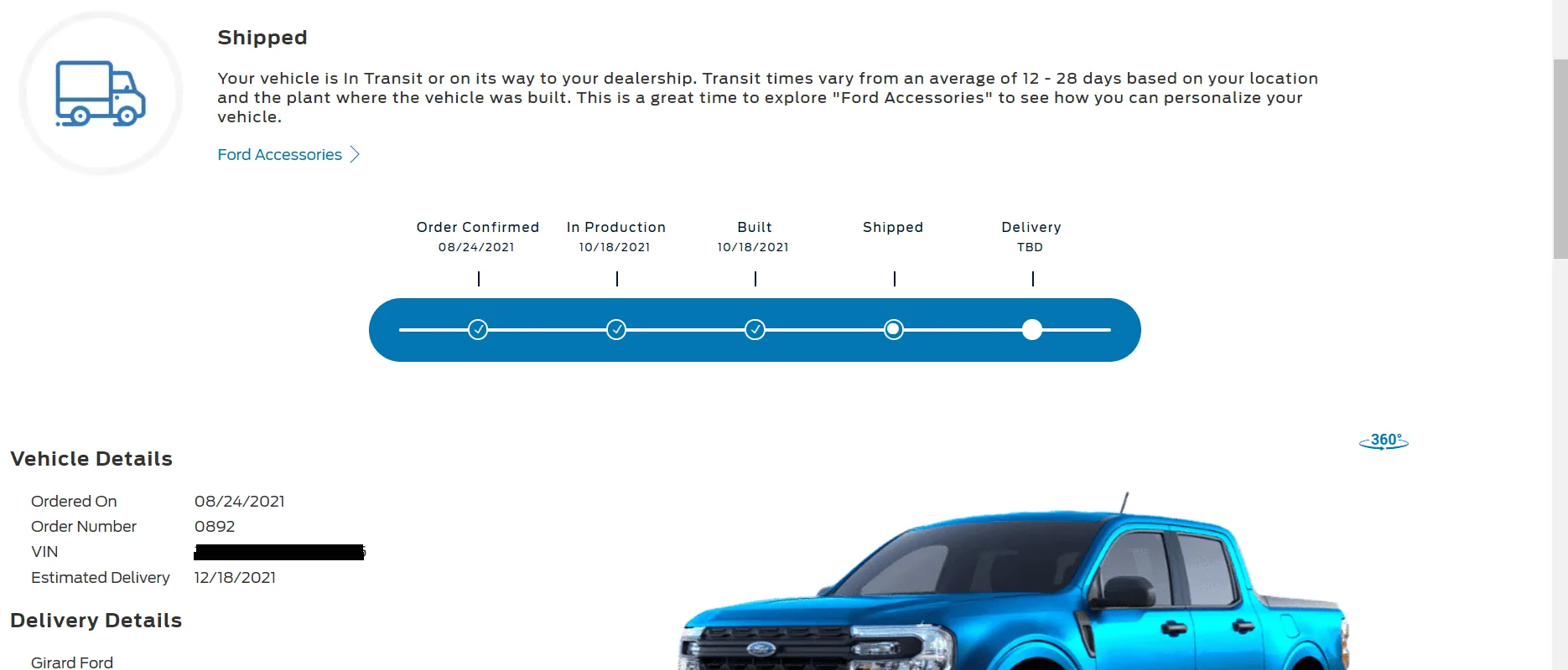 Ford Maverick My Maverick shipped on 10/18/21... lost? SHIPPED 10-18
