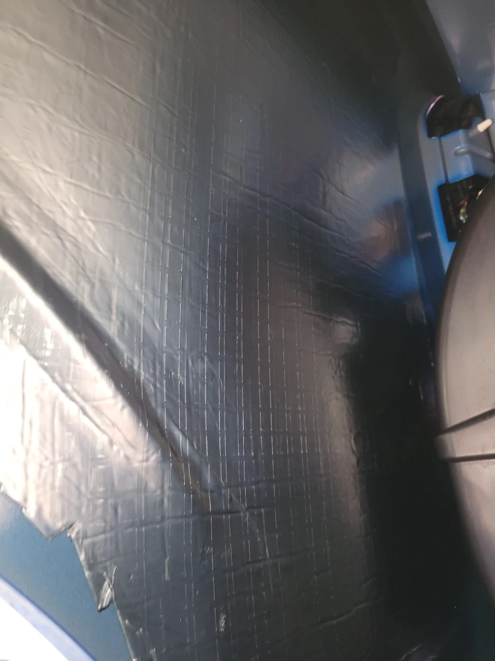 Ford Maverick Installed sound deadening material to fenders, under back seat and inside back doors 20250901_120722