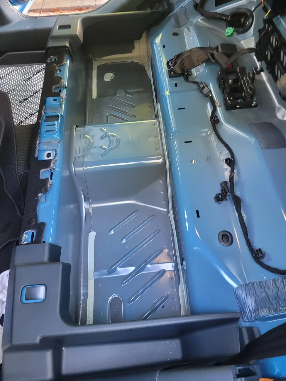 Ford Maverick Installed sound deadening material to fenders, under back seat and inside back doors 20250903_083821