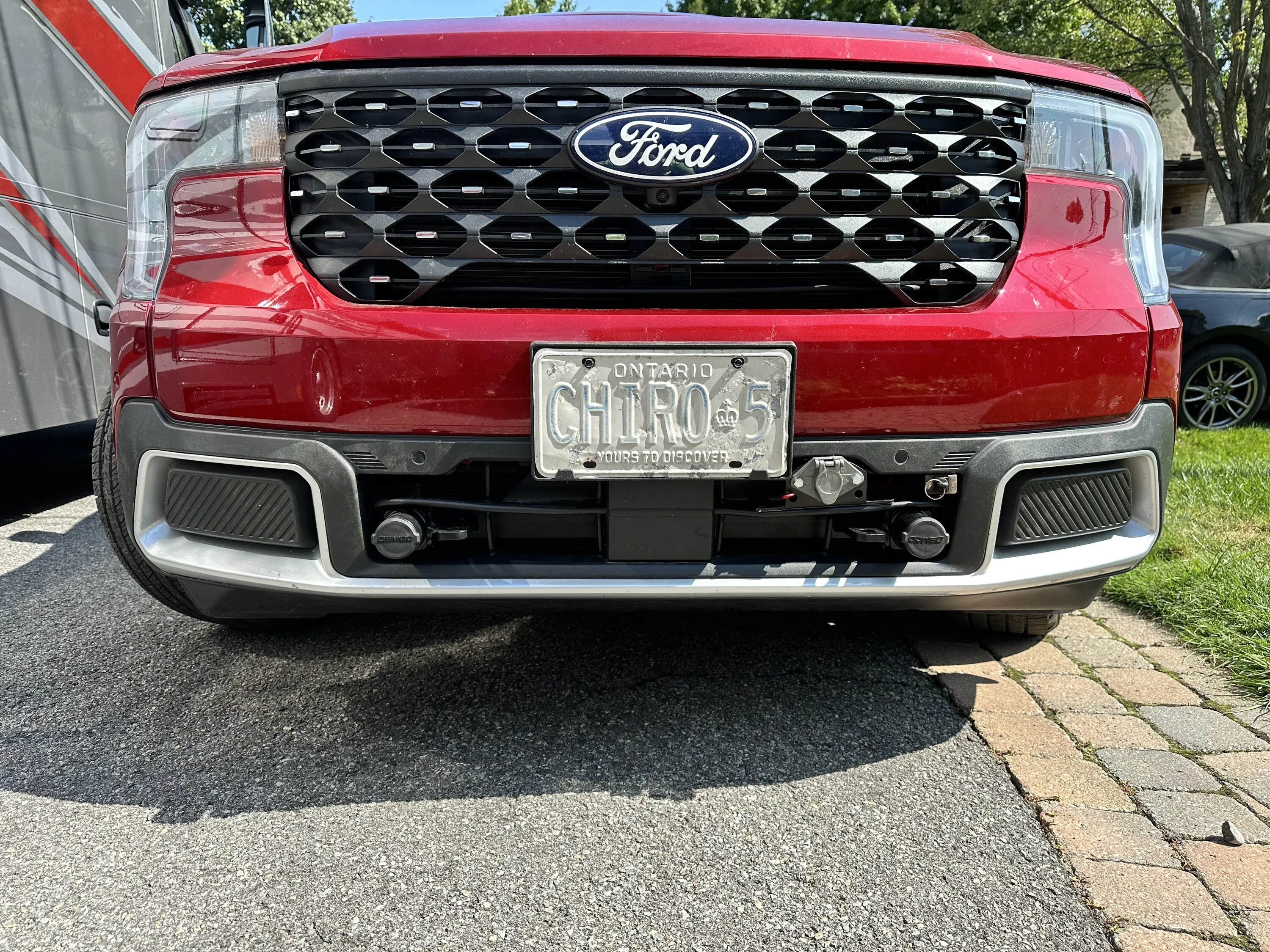 Ford Maverick New Demco Baseplate for 2025 Lariat Hybrid installed IMG_5526