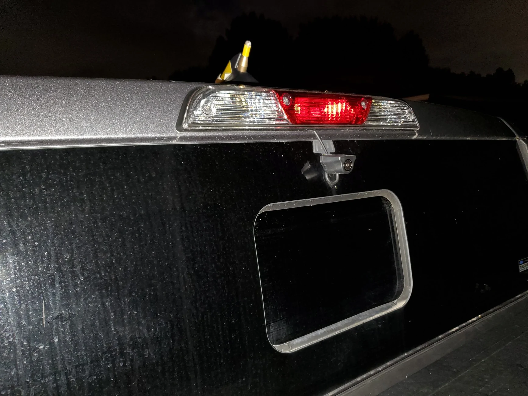 Ford Maverick Full rear window decal w/ Wolf box (or similar) rearview camera Rear Camera