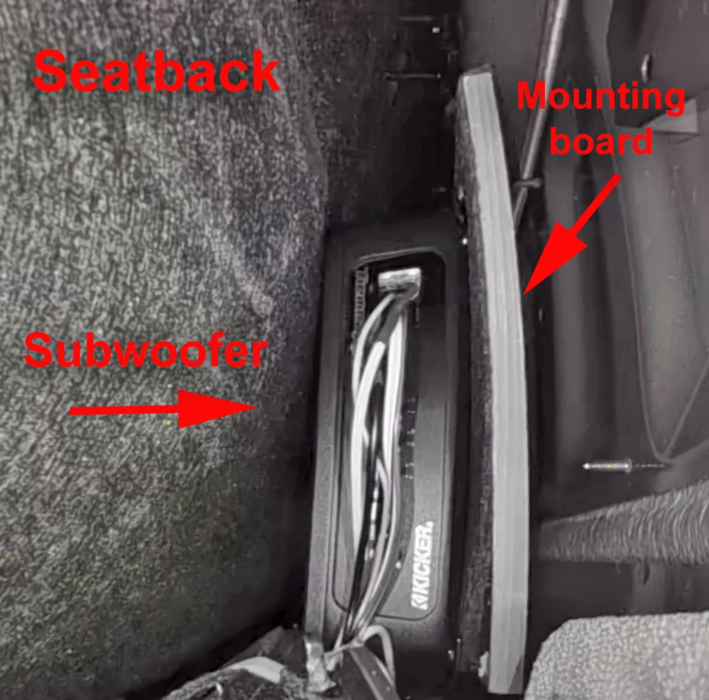 Ford Maverick Kicker 51HS10 Subwoofer install - 2022 Maverick XLT HS10_04