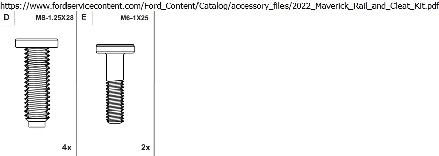 Ford Maverick Adding Bed Tie-Downs to 2025 XL -- DIY Instructions Writeup 1757386273817-k6