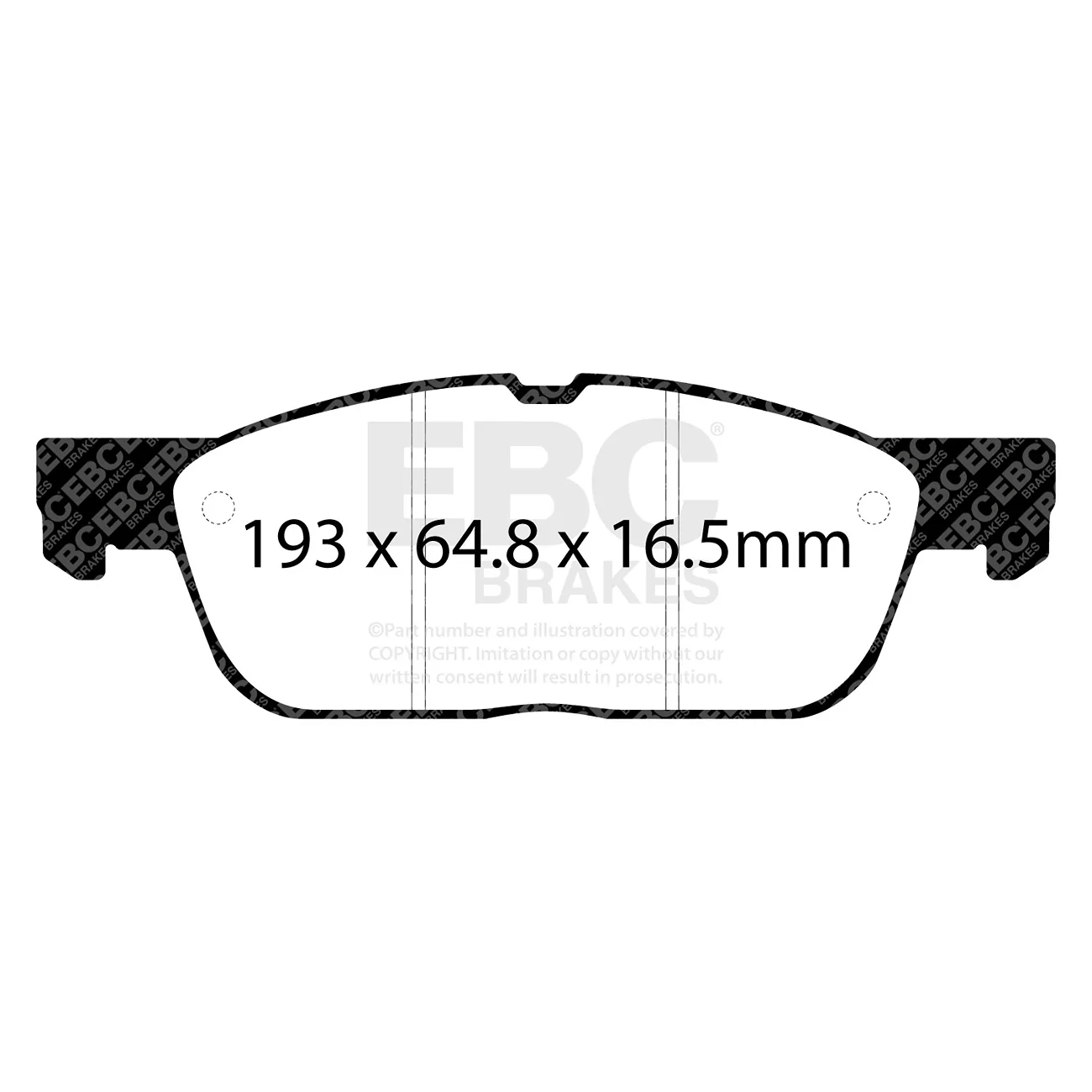 Ford Maverick Sport & Track Lobo Brake Pads & Rotors EBC Bluestuff DP52383NDX Dimensions