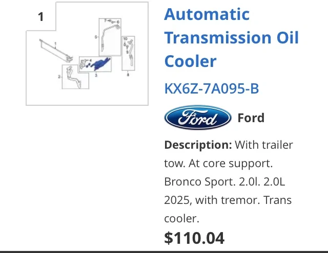 Ford Maverick Recall 25B34 : Radiator & Fan Replace - 2025 Maverick Lobo IMG_9421