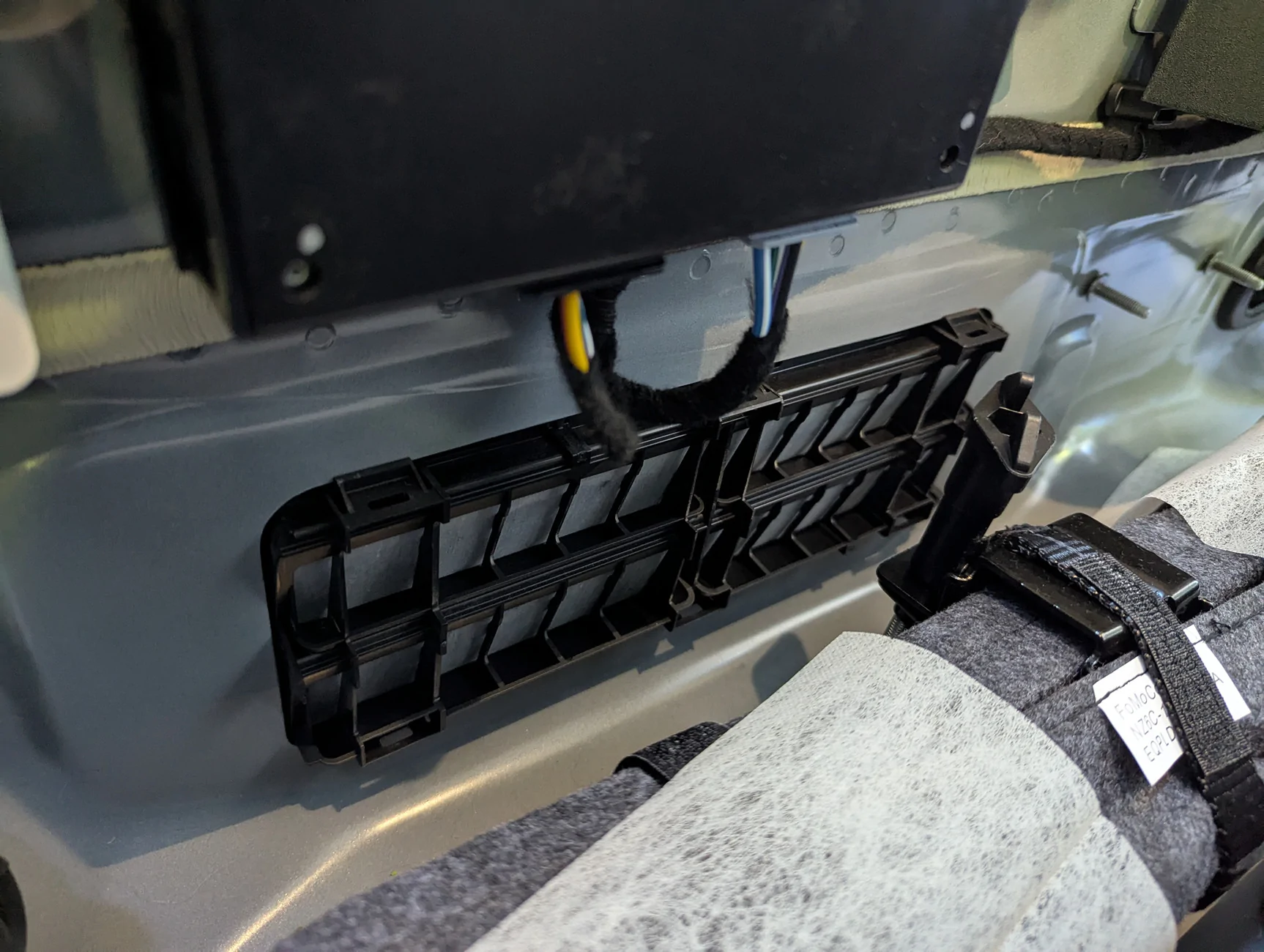 Ford Maverick Removed rear seat and now stuck with a vent that opens when driving PXL_20250915_181404281.MP