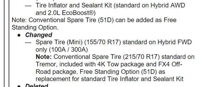Ford Maverick 2026 Maverick Order Guide Released Screenshot 2025-09-16 220441