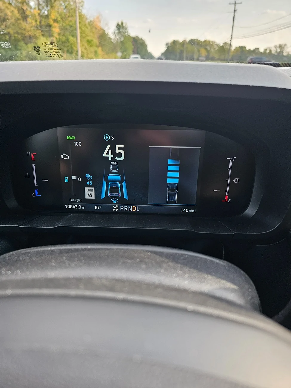 Ford Maverick Adaptive Cruise Control (ACC) Blue Bars missing sections. 20250918_170125