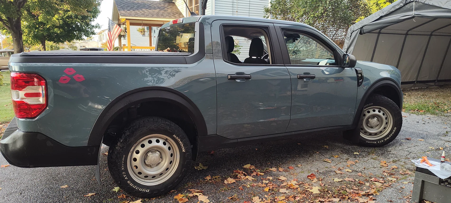 Ford Maverick Fender flares installed fender flares