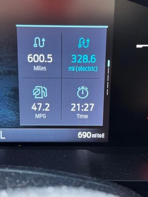 Ford Maverick Finally joined the 600 mile club Mileage 2