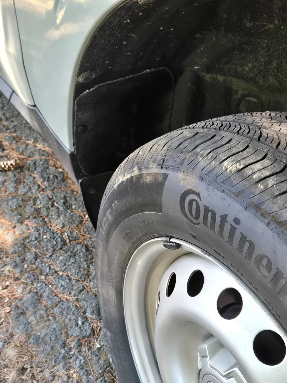 Ford Maverick Homemade rear wheel well hole covers 1000016683