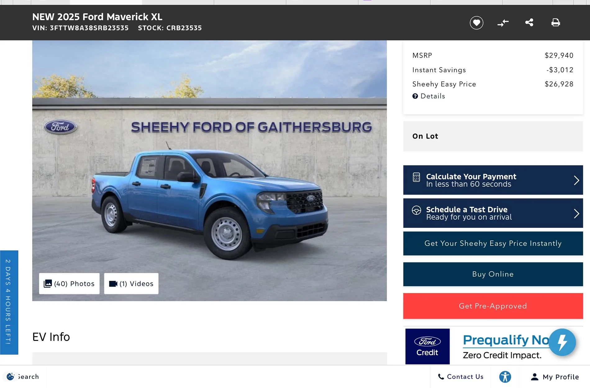Ford Maverick $4,750.00 off for Maverick IMG_1750