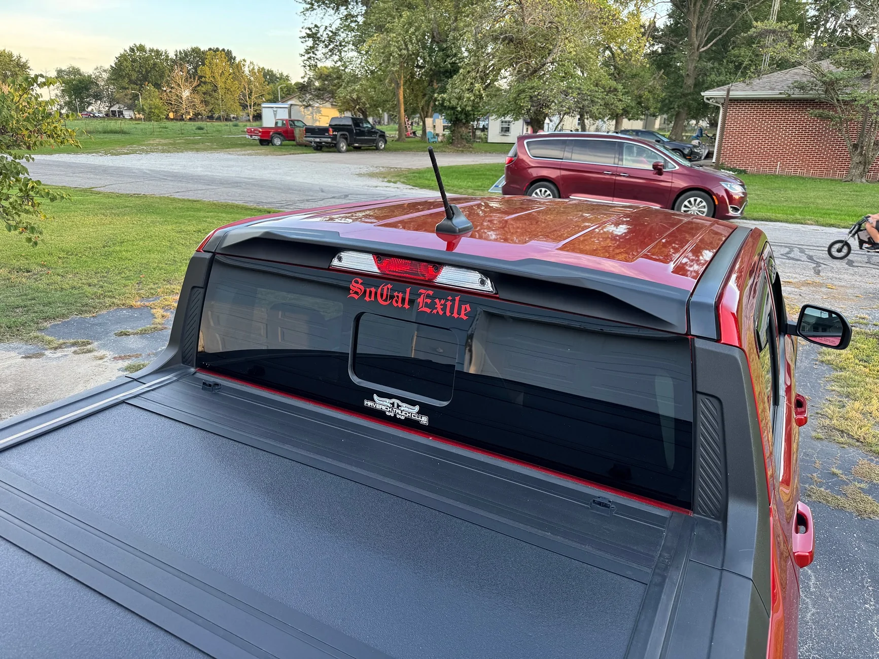 Ford Maverick Mabett Cab Roof Spoiler Installed IMG_0646
