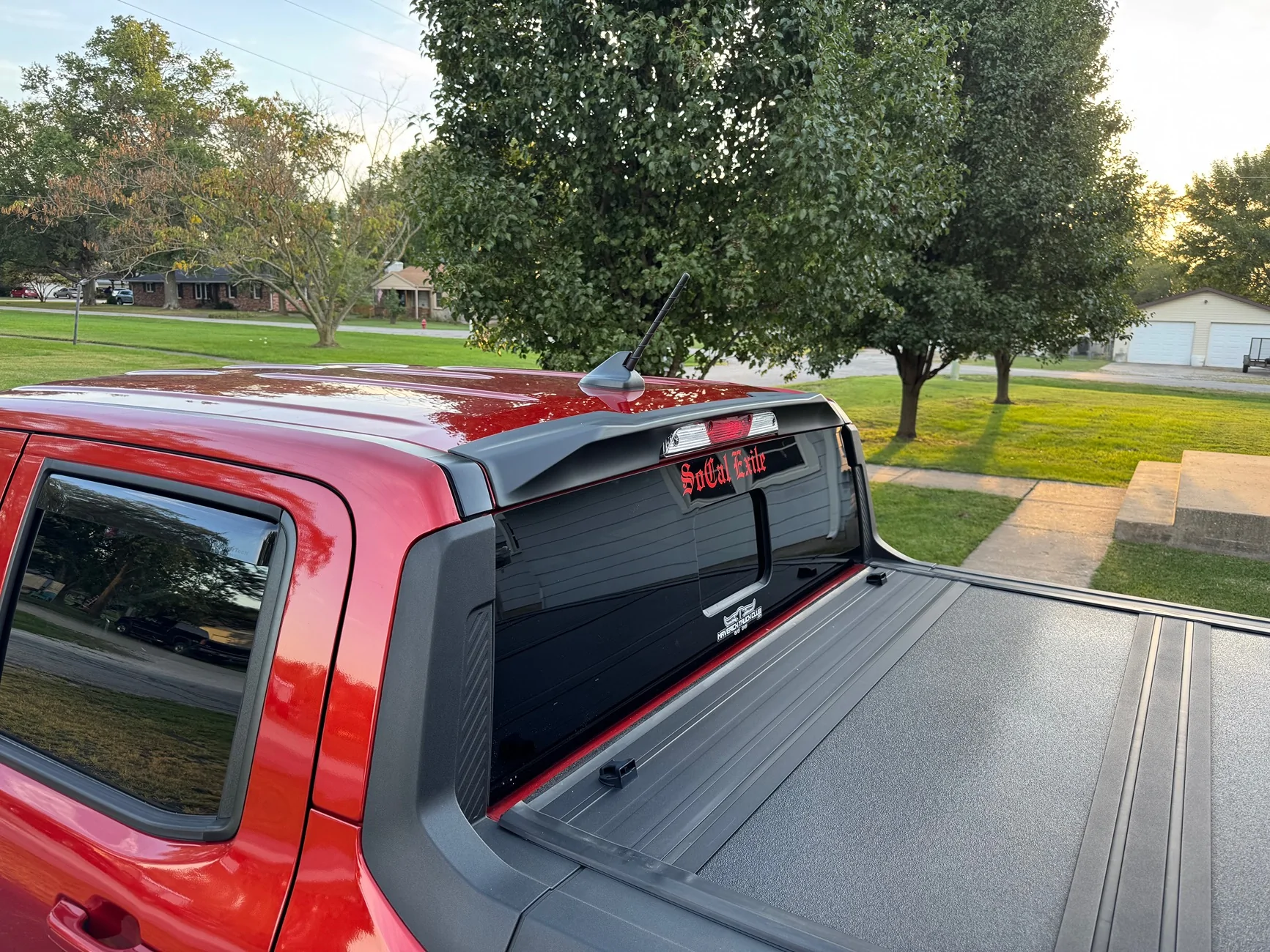 Ford Maverick Mabett Cab Roof Spoiler Installed IMG_0644
