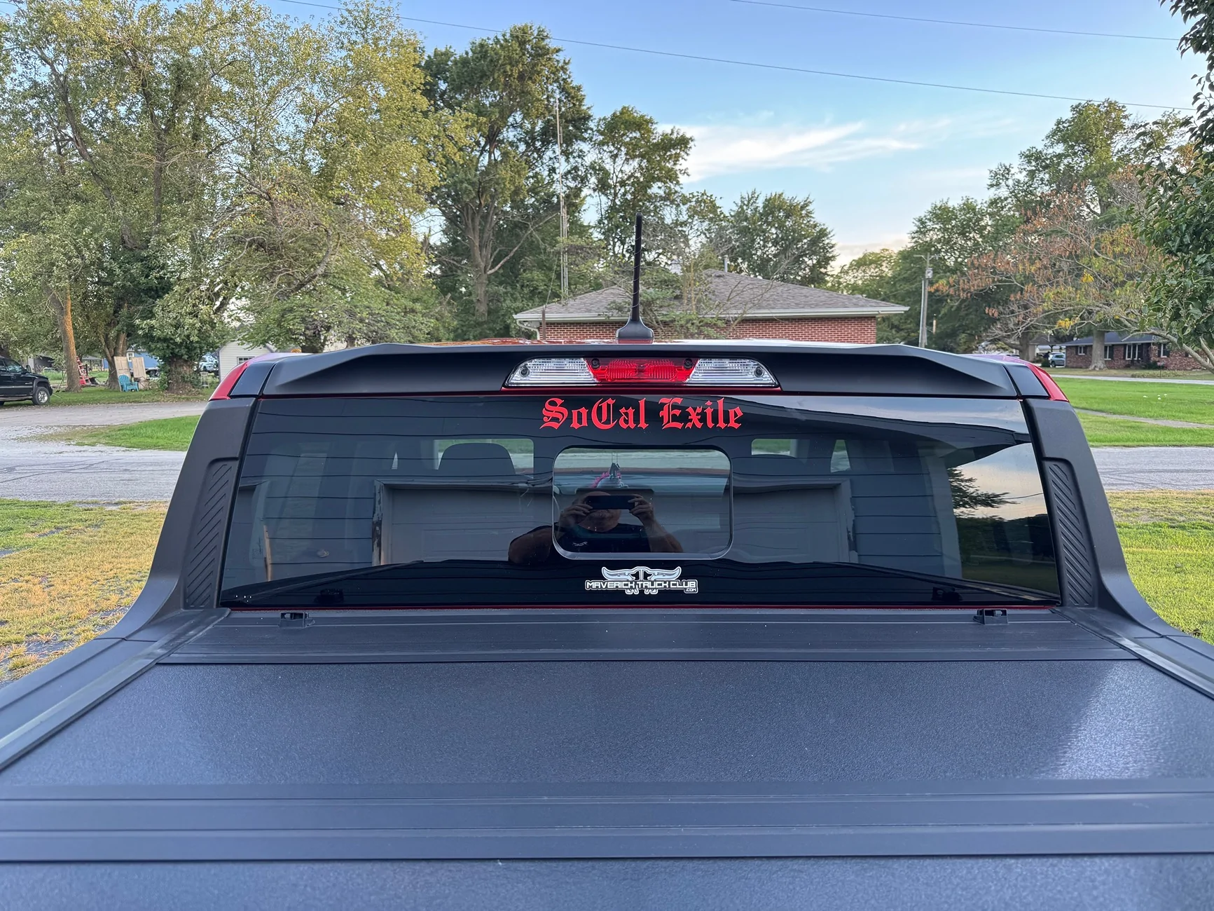 Ford Maverick Mabett Cab Roof Spoiler Installed IMG_0647