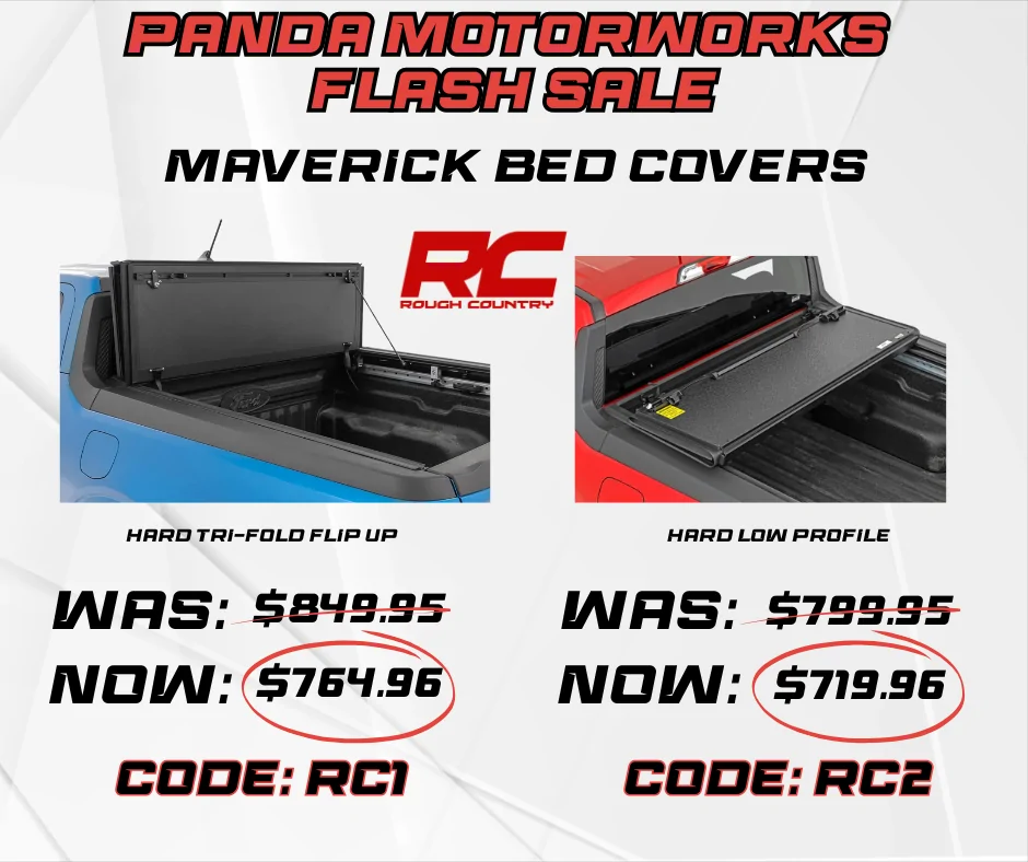 Ford Maverick Bed Cover Flash Sale at Panda Motorworks! Maverick RC Flash Sal