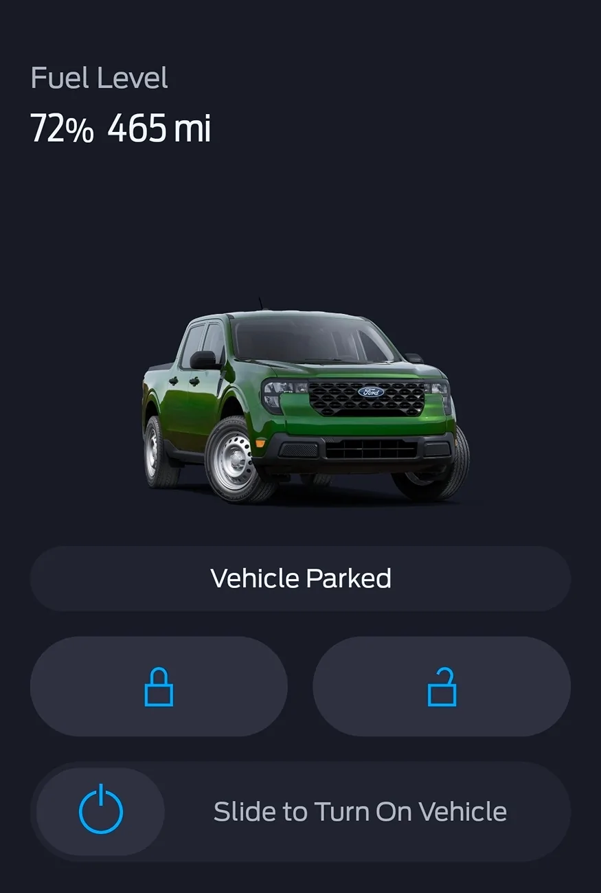 Ford Maverick Anyone noticed anything odd with the last over the air Update on 2025 Maverick's? Screenshot_20251003_171915_FordPass