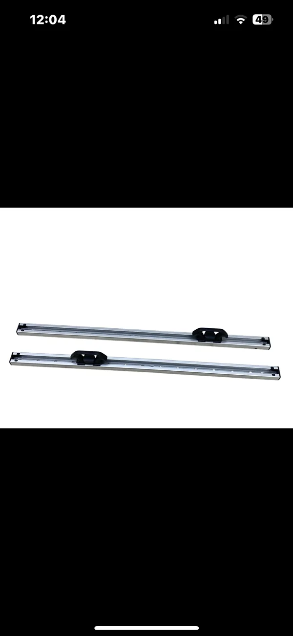 Ford Maverick Ladder rack mounted to cargo management side rails IMG_9649