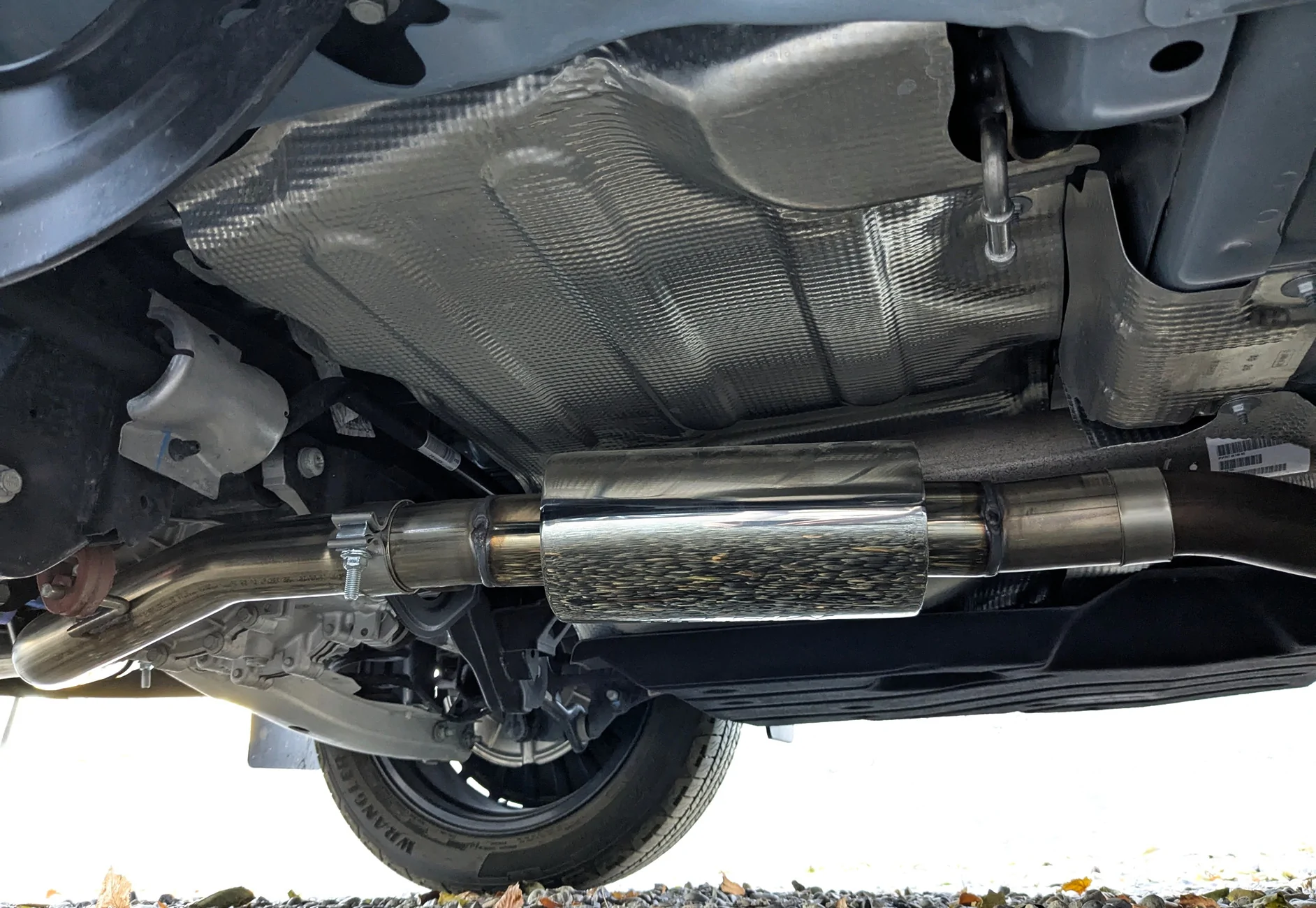 Ford Maverick MRT Exhaust (Sport Touring), Catback [Muffled] on 2025 Maverick Lobo - sound comparison clip PXL_20251006_000439268