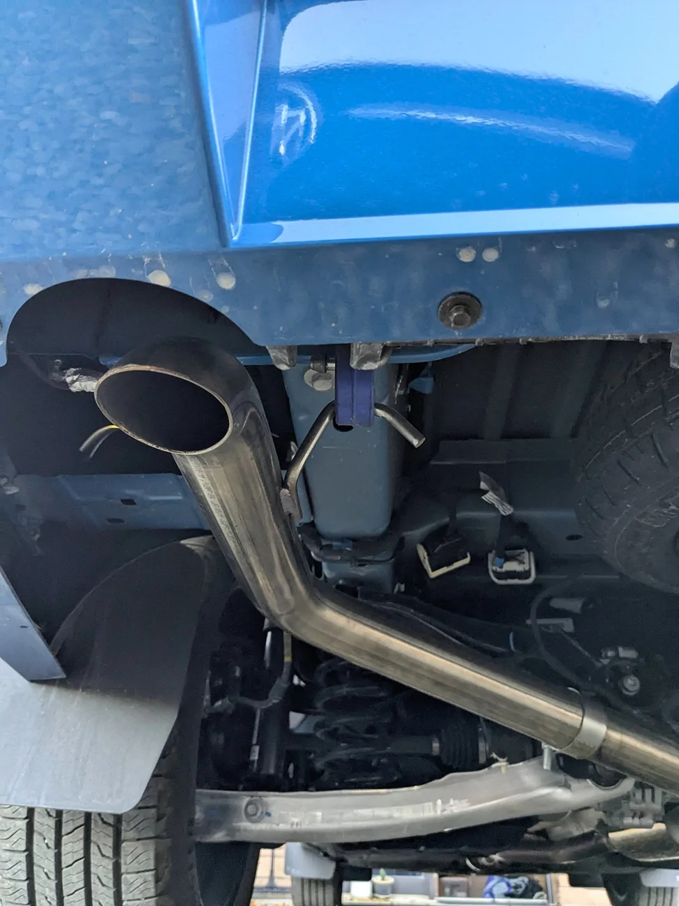 Ford Maverick MRT Exhaust (Sport Touring), Catback [Muffled] on 2025 Maverick Lobo - sound comparison clip PXL_20251006_000504919