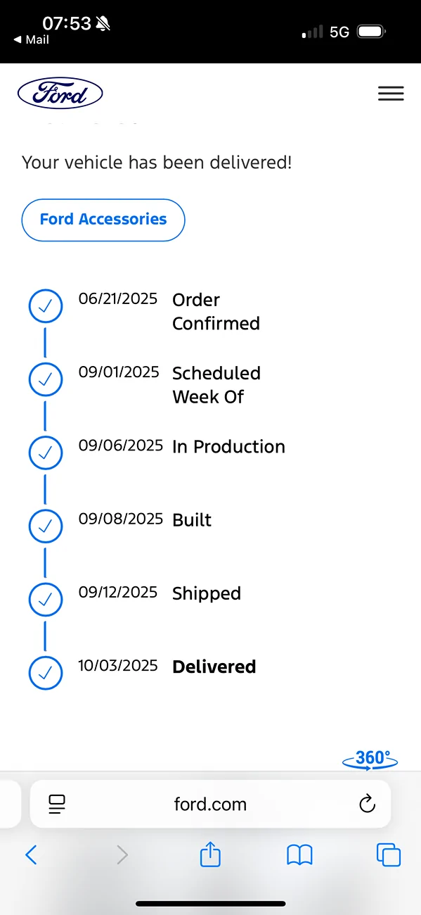 Ford Maverick Shipment Tracking: This is interesting IMG_5774
