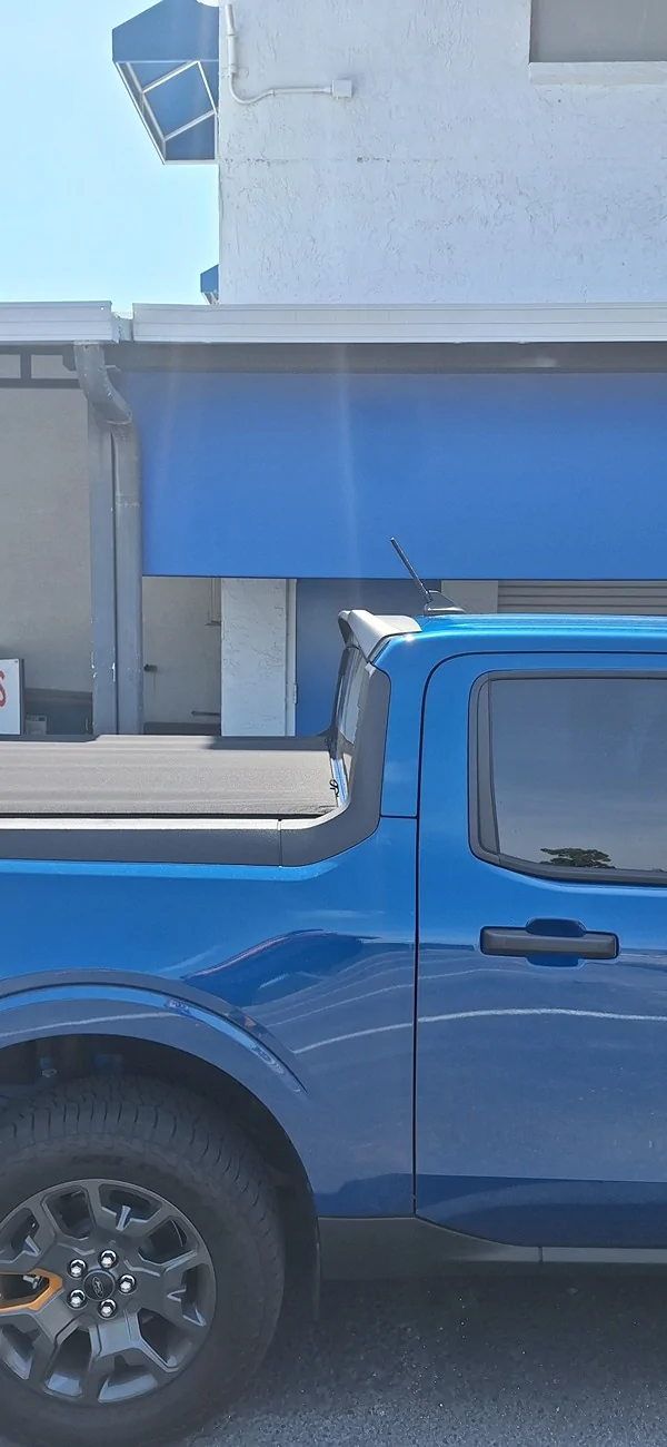 Ford Maverick Mabett Cab Roof Spoiler Installed 2