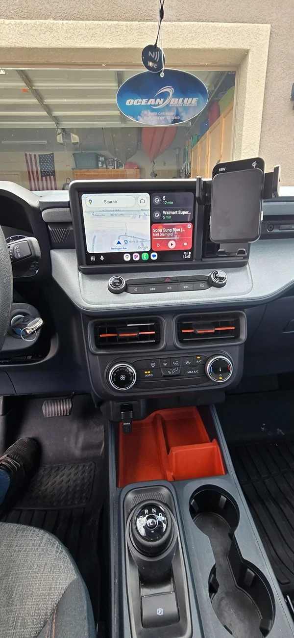 Ford Maverick New phone mount. I love it! Wireless charger