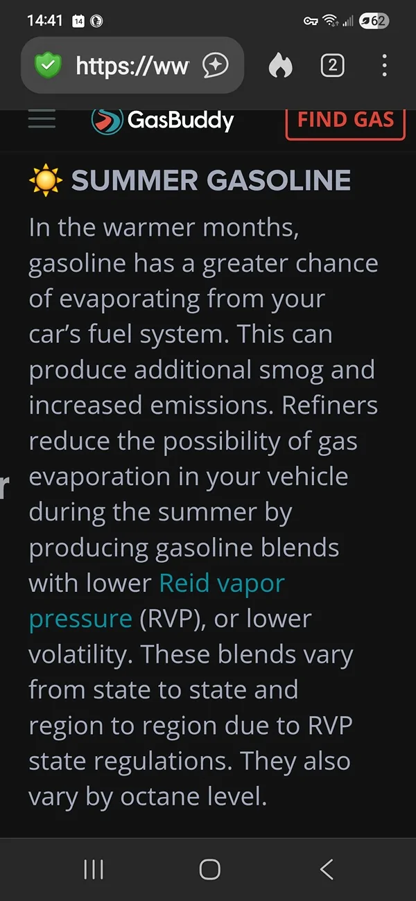 Ford Maverick Cali shifting to 15% ethanol in gas Screenshot_20251014_144124_DuckDuckGo