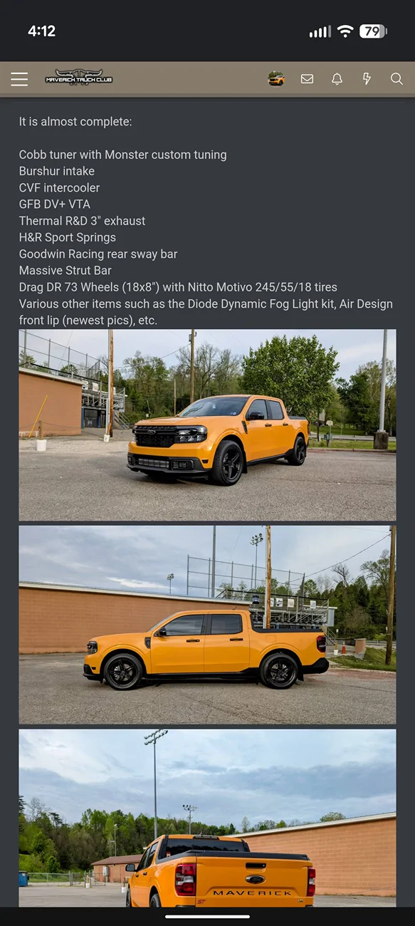 Ford Maverick Lobo Tire Options - research phase Screenshot_20251015-161224