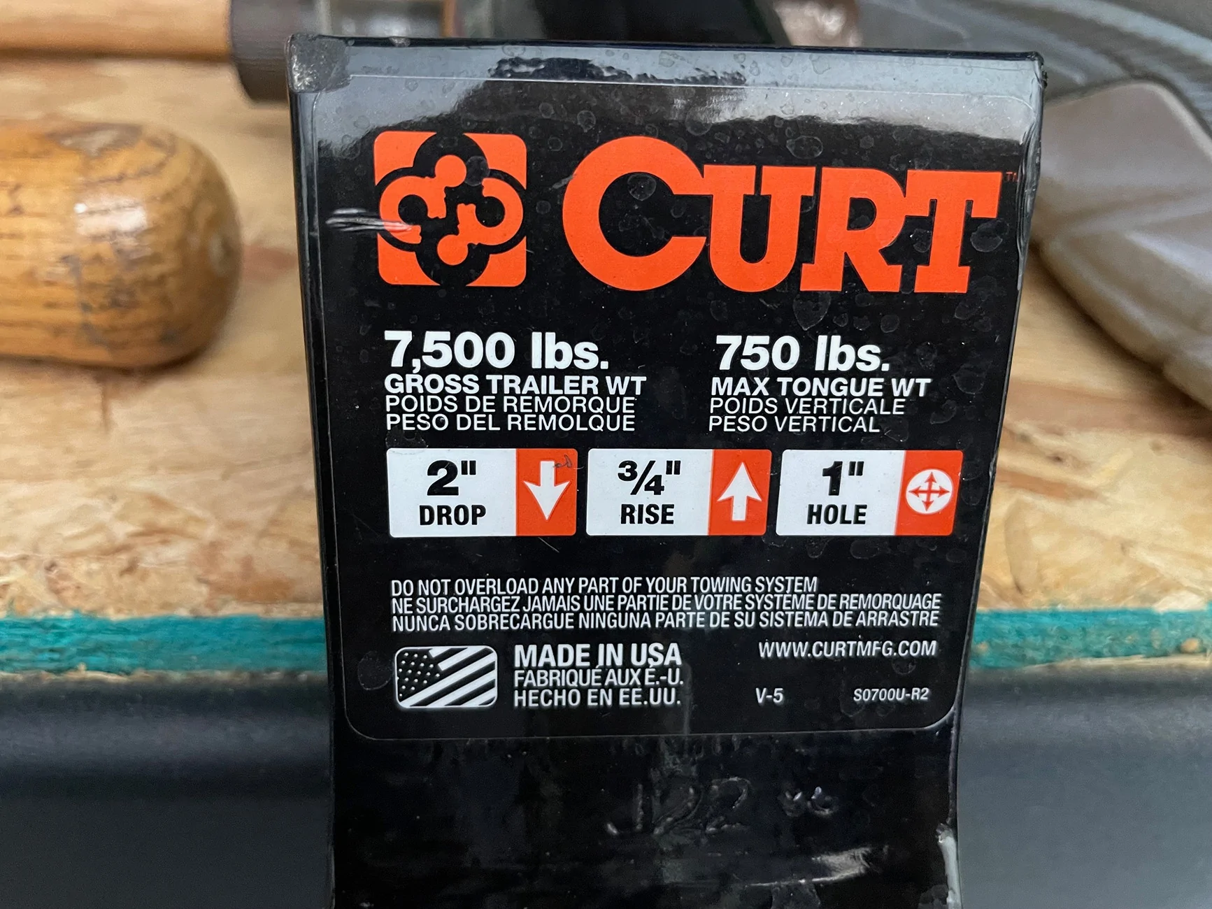 Ford Maverick trailer hitch recommendation Curt ball mount