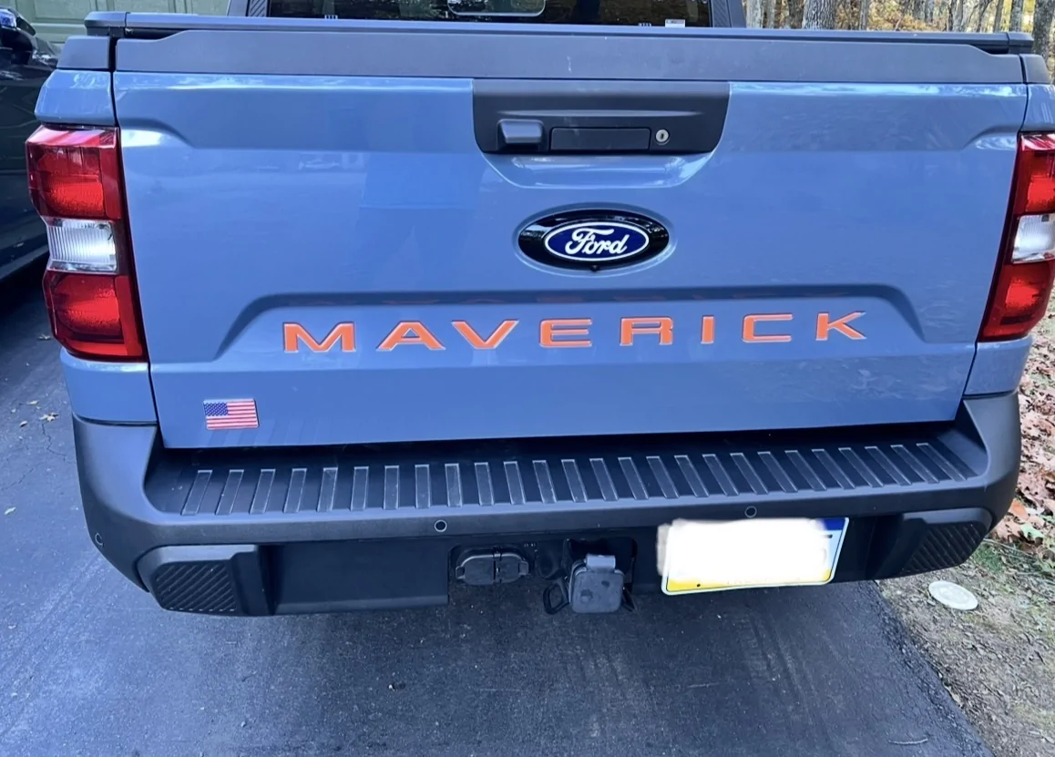 Ford Maverick Tailgate Lettering IMG_3061