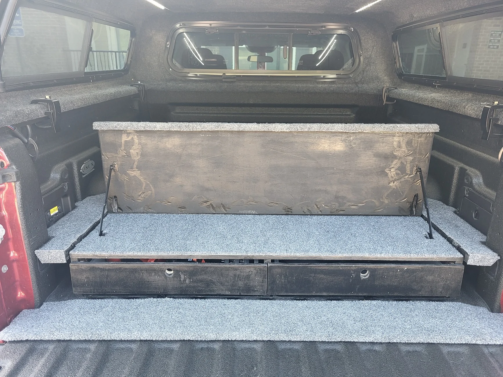 Ford Maverick My multipurpose bed drawers / storage / divider 20250907_091419