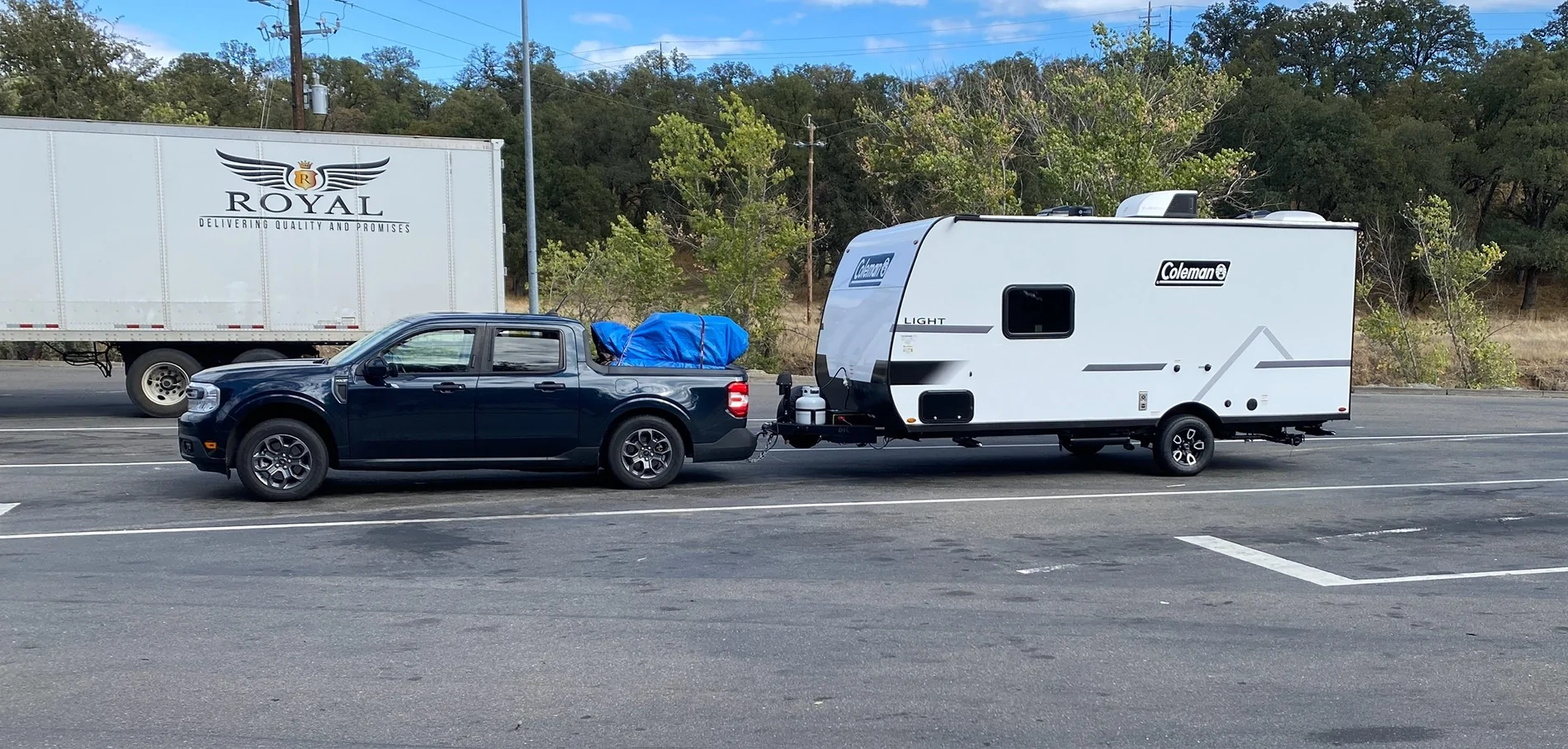 Ford Maverick Indiana to Minnesota Road Trip Towing Camper. IMG_5771