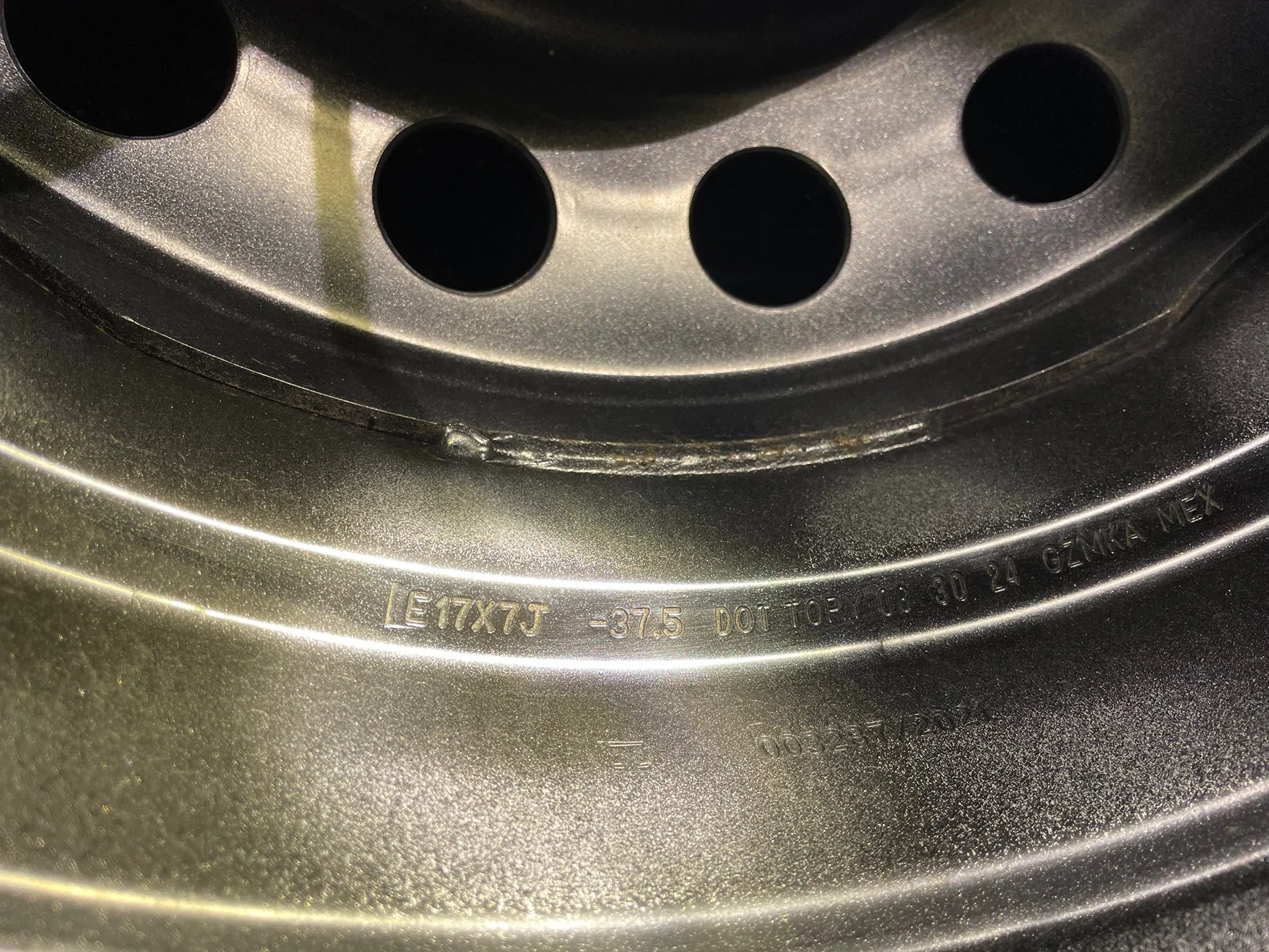 Ford Maverick Spare wheel size Spare tire wheel