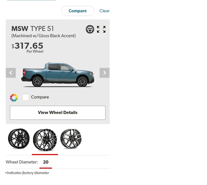 Ford Maverick Hard time finding wheels. 5x108? chrome_screenshot_Oct 26, 2025 2_44_23 PM CDT