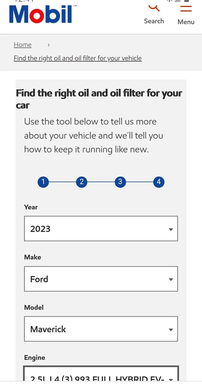 Ford Maverick Wwyd first oil change 20251027_124213