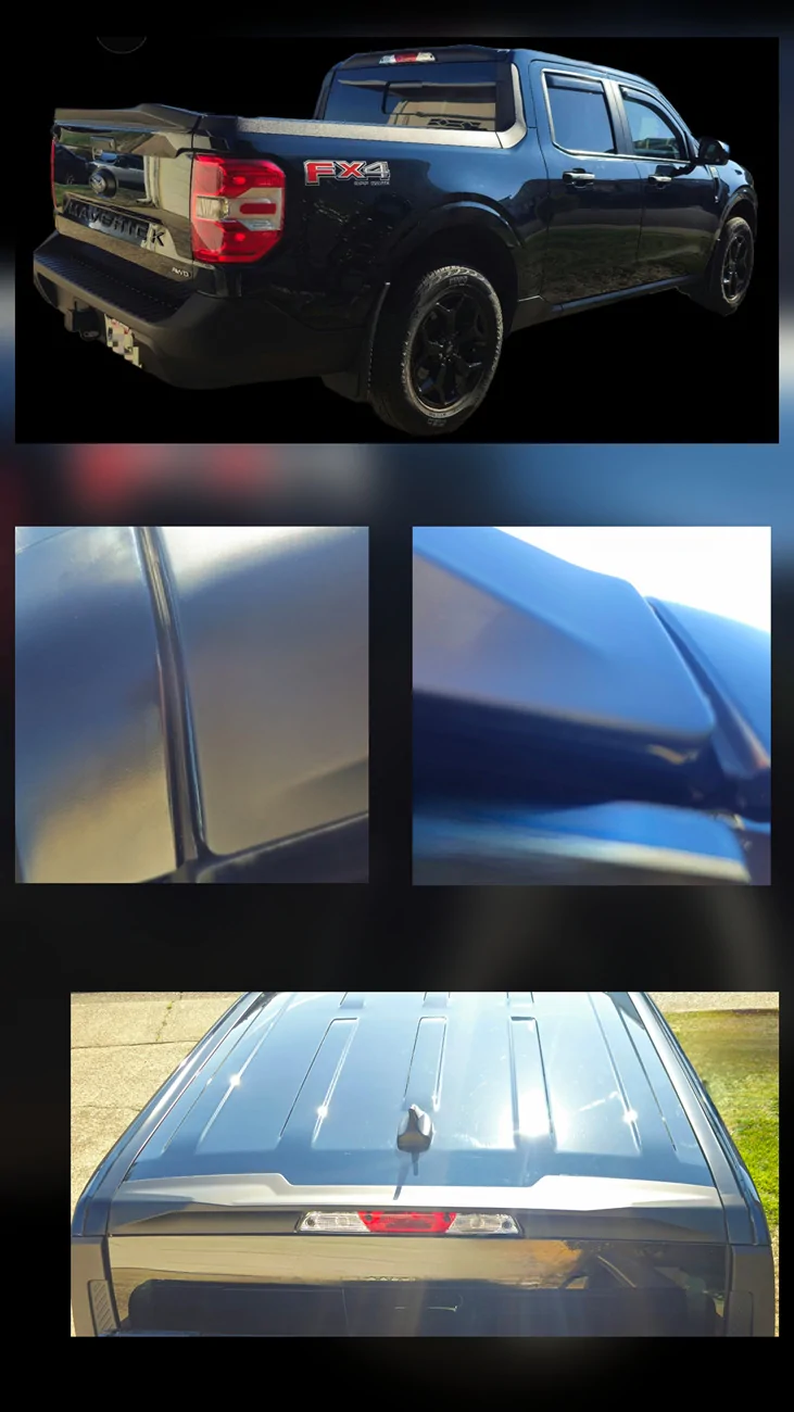 Ford Maverick Mabett Cab Roof Spoiler Installed 20251027_124438