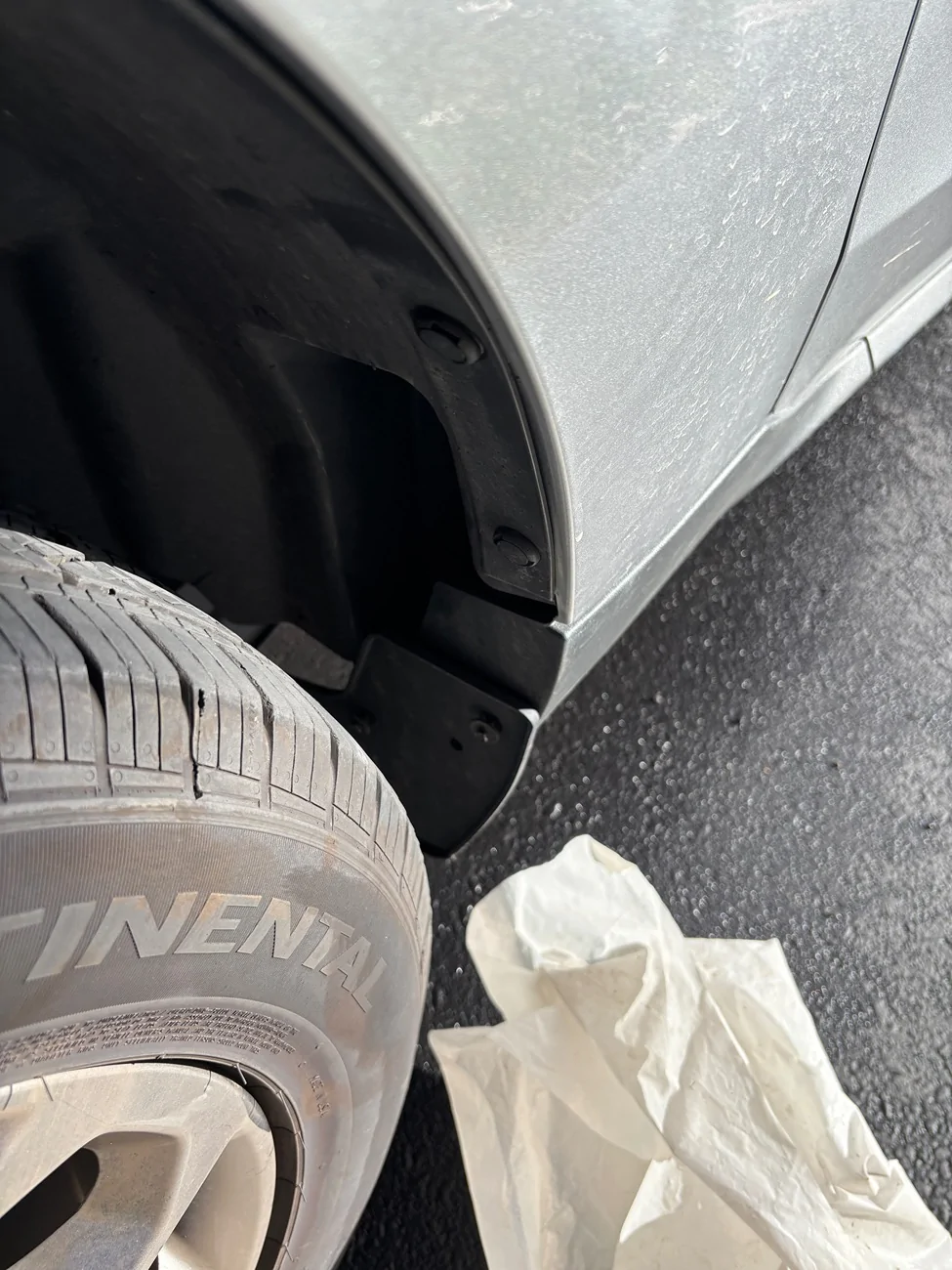 Ford Maverick Installed Mabett Rear Wheel Splash Shield Covers IMG_4956