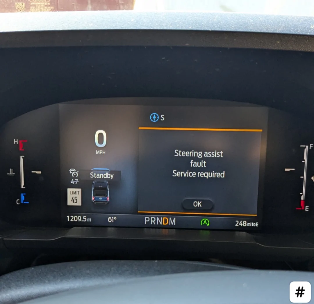 Ford Maverick Steering failure Screenshot_20251029-165419