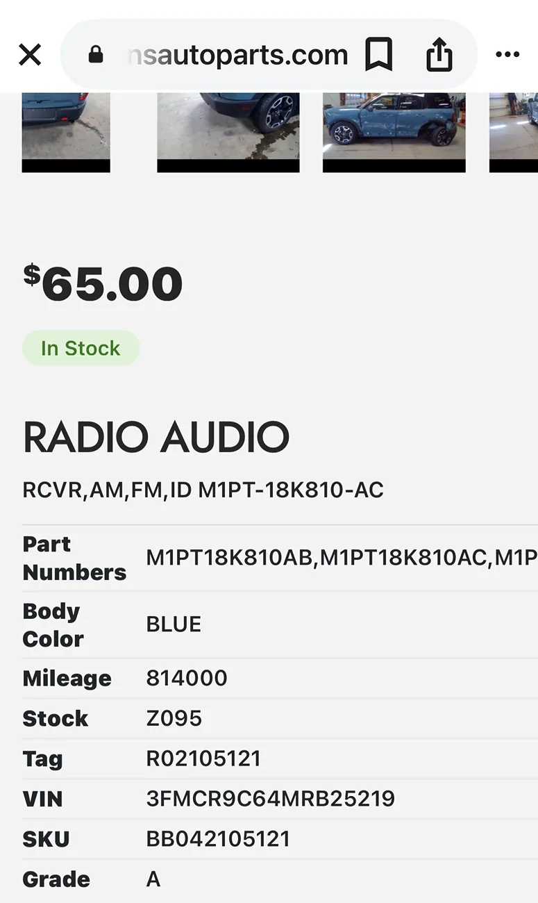 Ford Maverick Need advise on ACM for non Sync to Sync 4 swap 1761824756973-cc