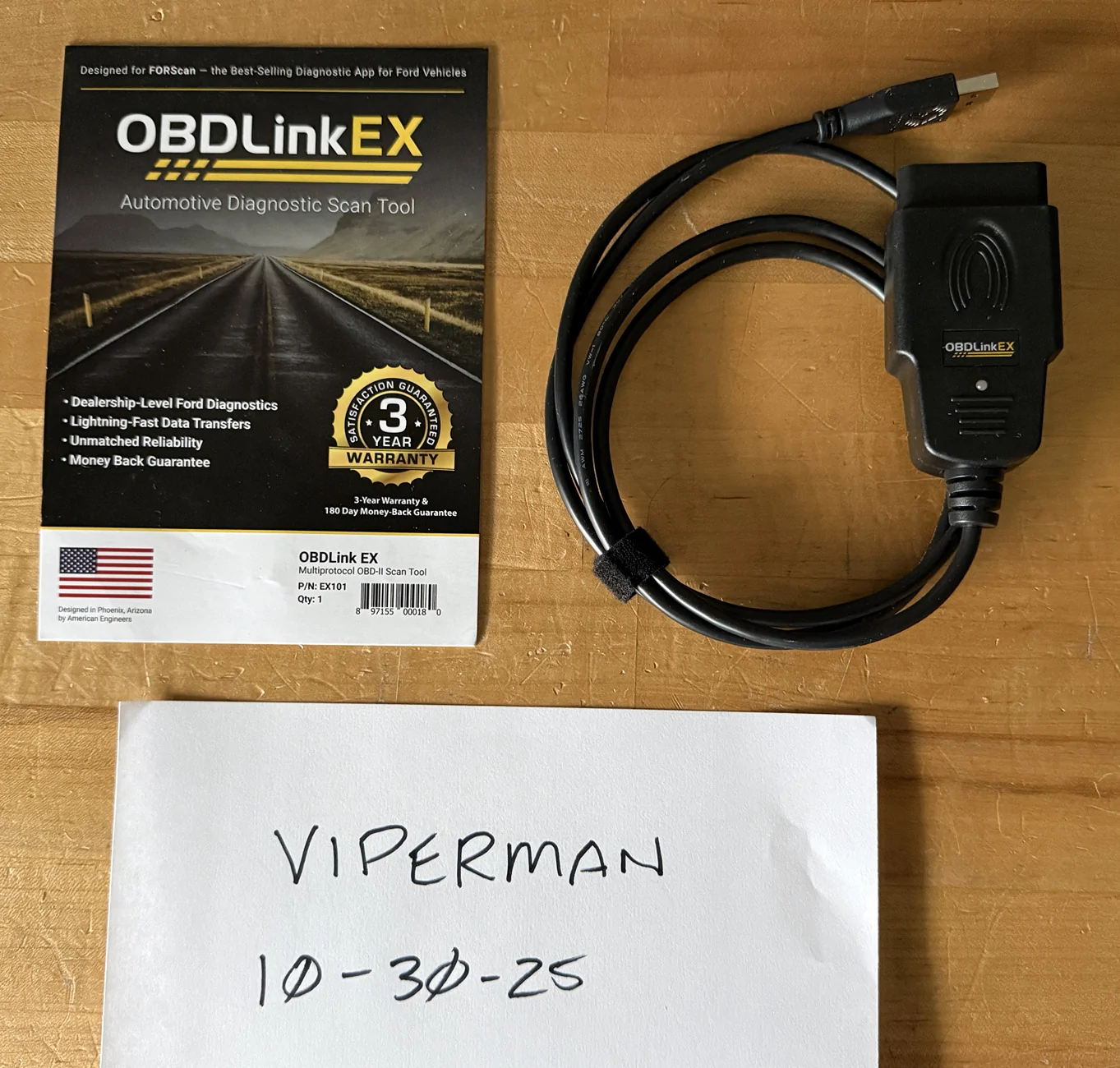 Ford Maverick OBDLink EX FORScan OBD Adapter IMG_0703