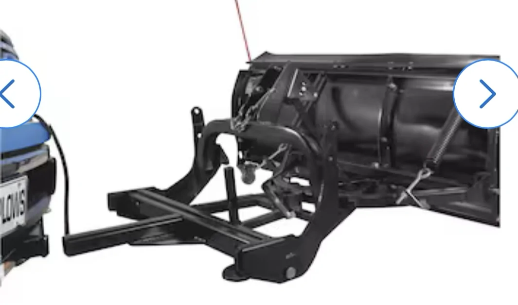 Ford Maverick Rear mounted snow plow installed IMG_4629