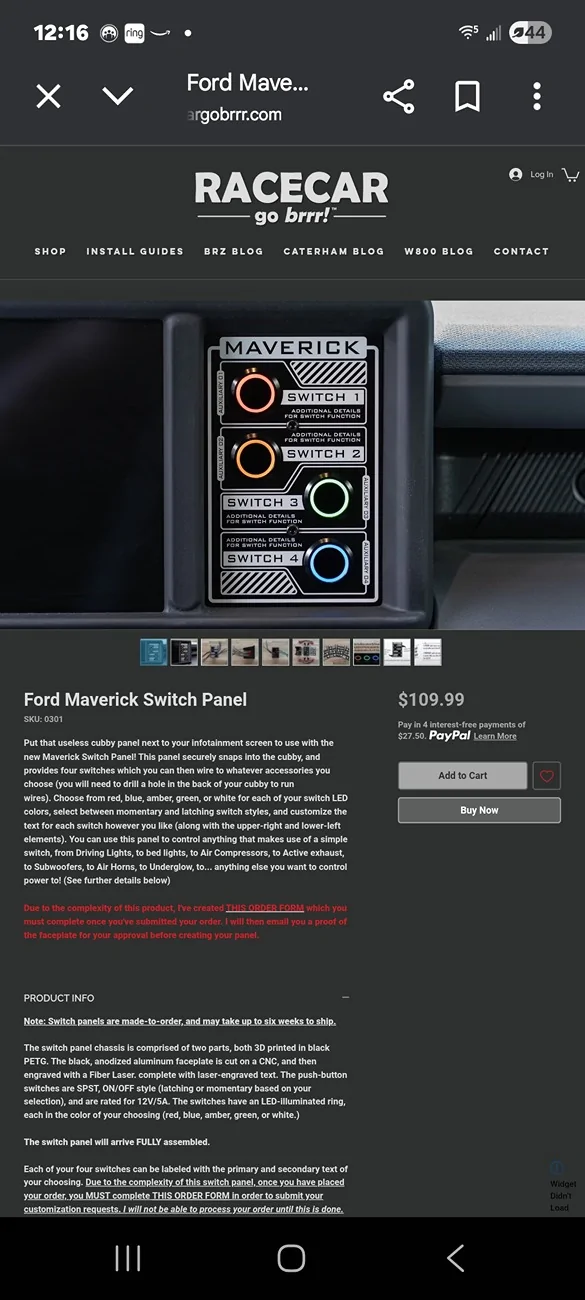 Ford Maverick Adding switches inside Screenshot_20251101_121619_Chrom