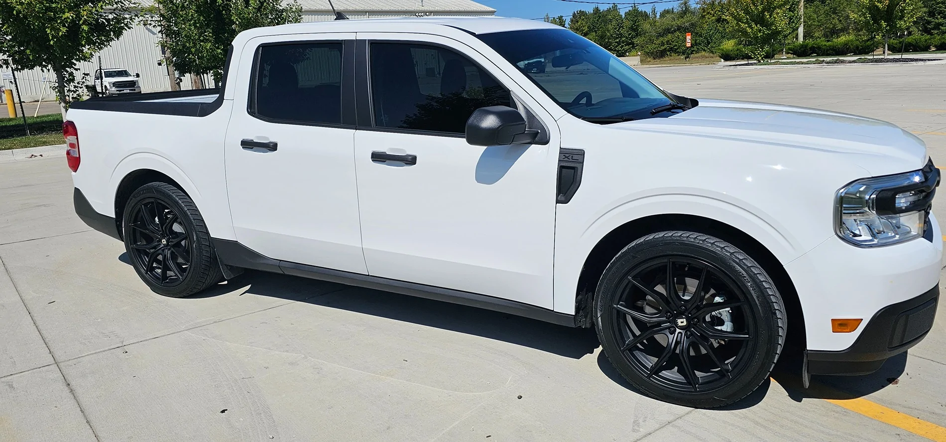 Ford Maverick 2024 Maverick XL hybrid lowered with Eibach and Drag wheels KCMO 20250907_114052