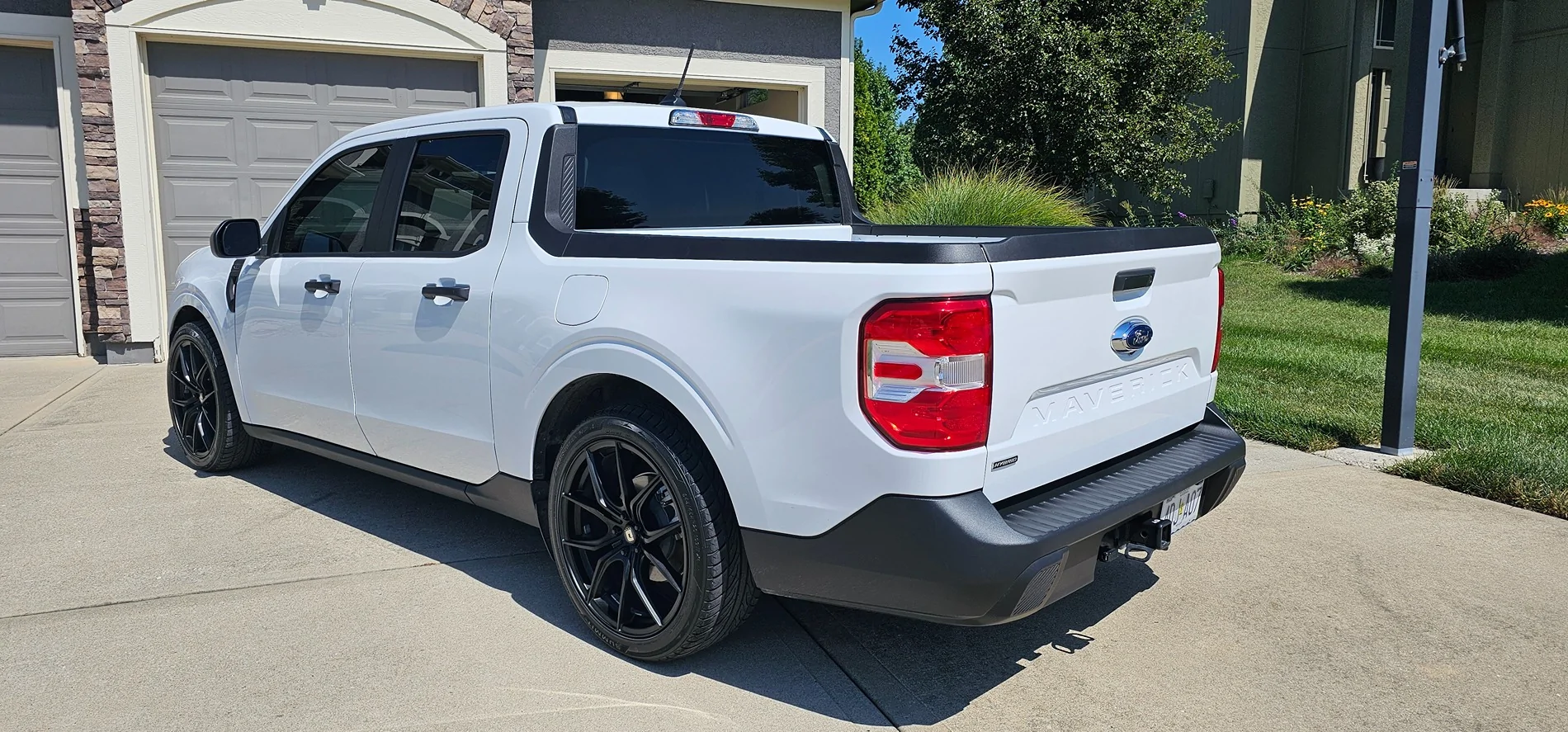 Ford Maverick 2024 Maverick XL hybrid lowered with Eibach and Drag wheels KCMO 20250907_124202