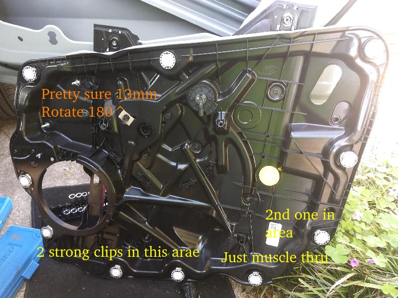 Ford Maverick Hertz K165 with Sound Deadening in Passenger Front Door PassengerInnerPanelRemoved2