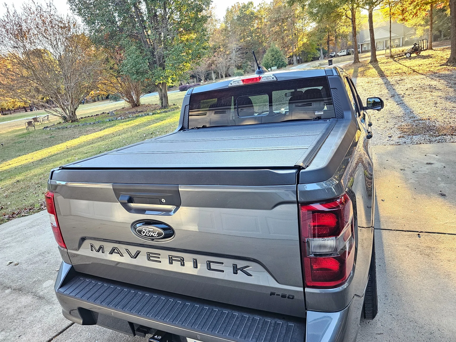 Ford Maverick Gloss black tail gate letters for 2025 Lobo and matching F-50 20251104_162909