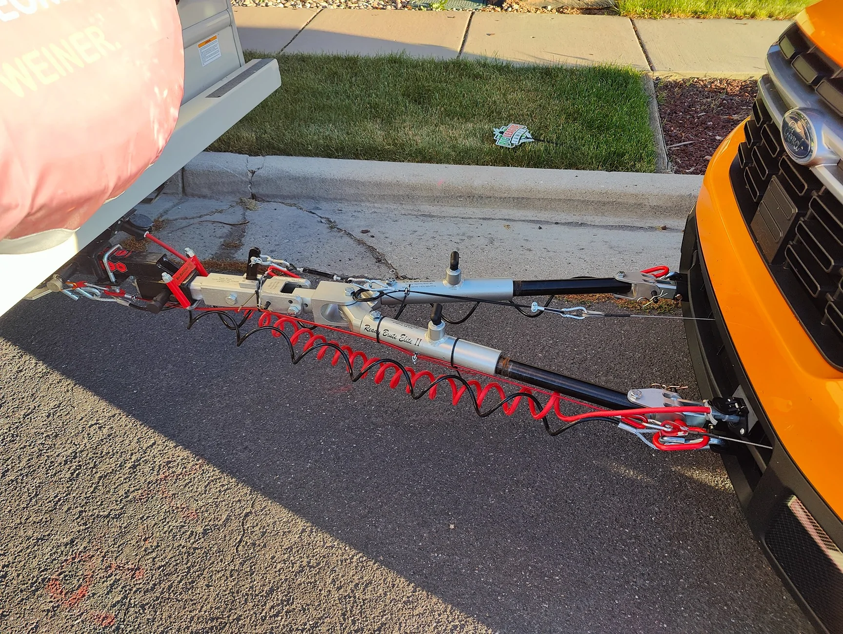 Ford Maverick Auxiliary brake system for flat towing Maverick Rig 2
