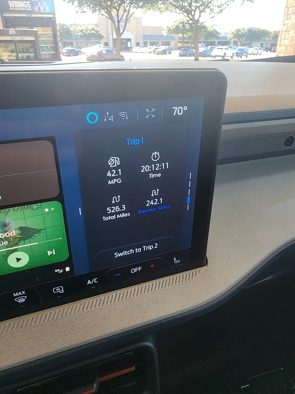 Ford Maverick 1st full tank.AWD Hybrid Lariat. 20251105_095738